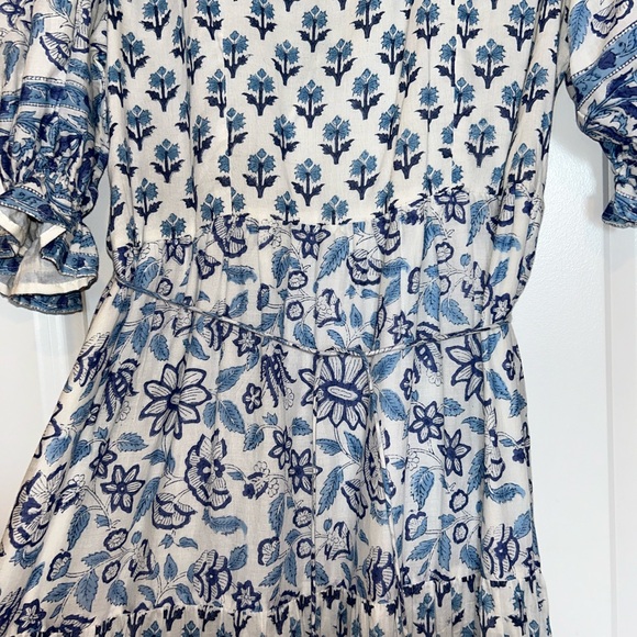 Blue & white patterned maxi dress - Picture 8 of 8